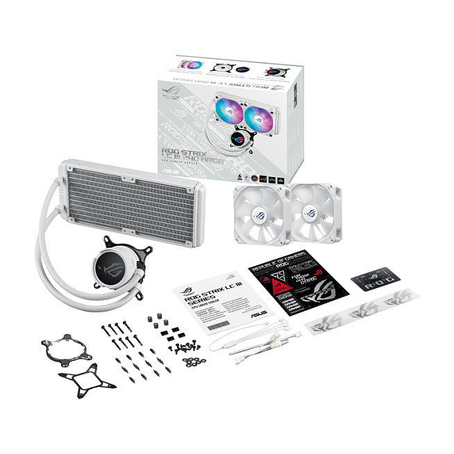 K Asus WAK ROG Strix LC III 240 ARGB White Edition