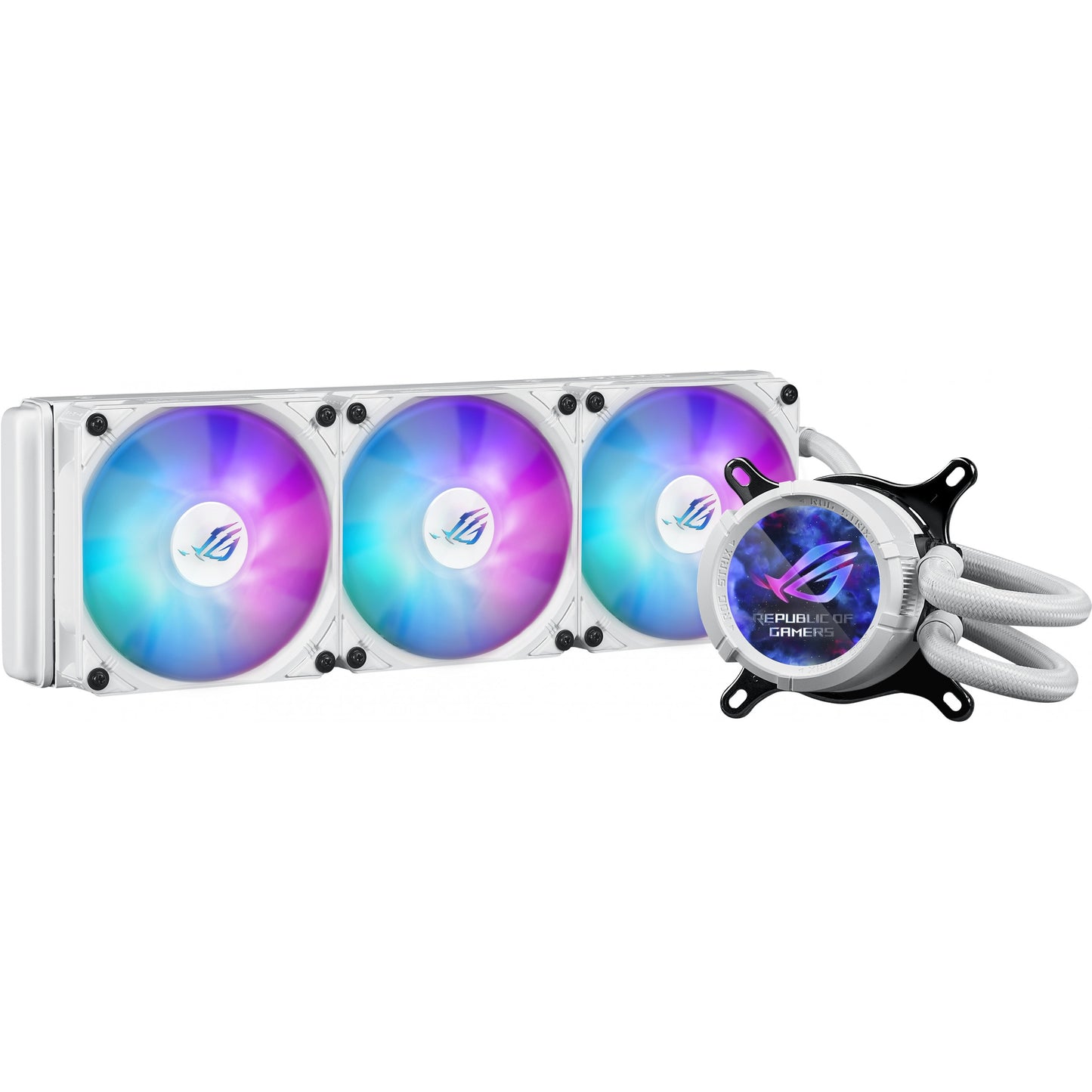 K Asus WAK ROG STRIX LC III 360 ARGB LCD BLANC