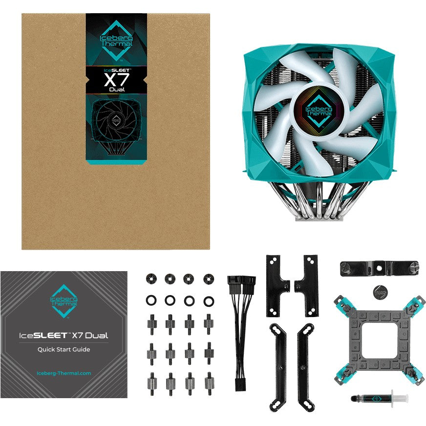K ICEBERG THERMAL IceSLEET X7 Dual - ARGB - AM4/AM5/1200/1700