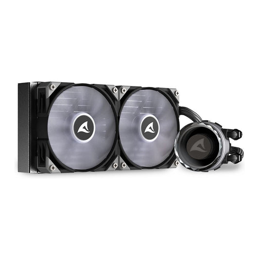 K Sharkoon Wasserkühlung S80 RGB 2 Lüfter 240mm schwarz