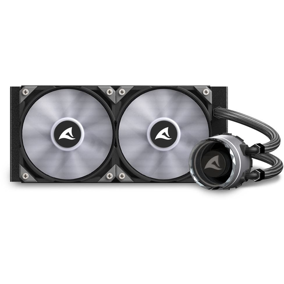K Sharkoon Wasserkühlung S80 RGB 2 Lüfter 240mm schwarz