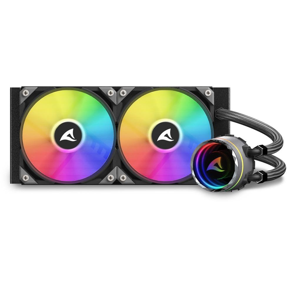 K Sharkoon Wasserkühlung S80 RGB 2 Lüfter 240mm schwarz