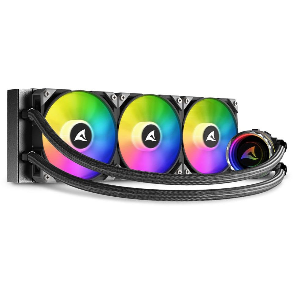 K Sharkoon Wasserkühlung S90 RGB 3 Lüfter 360mm schwarz