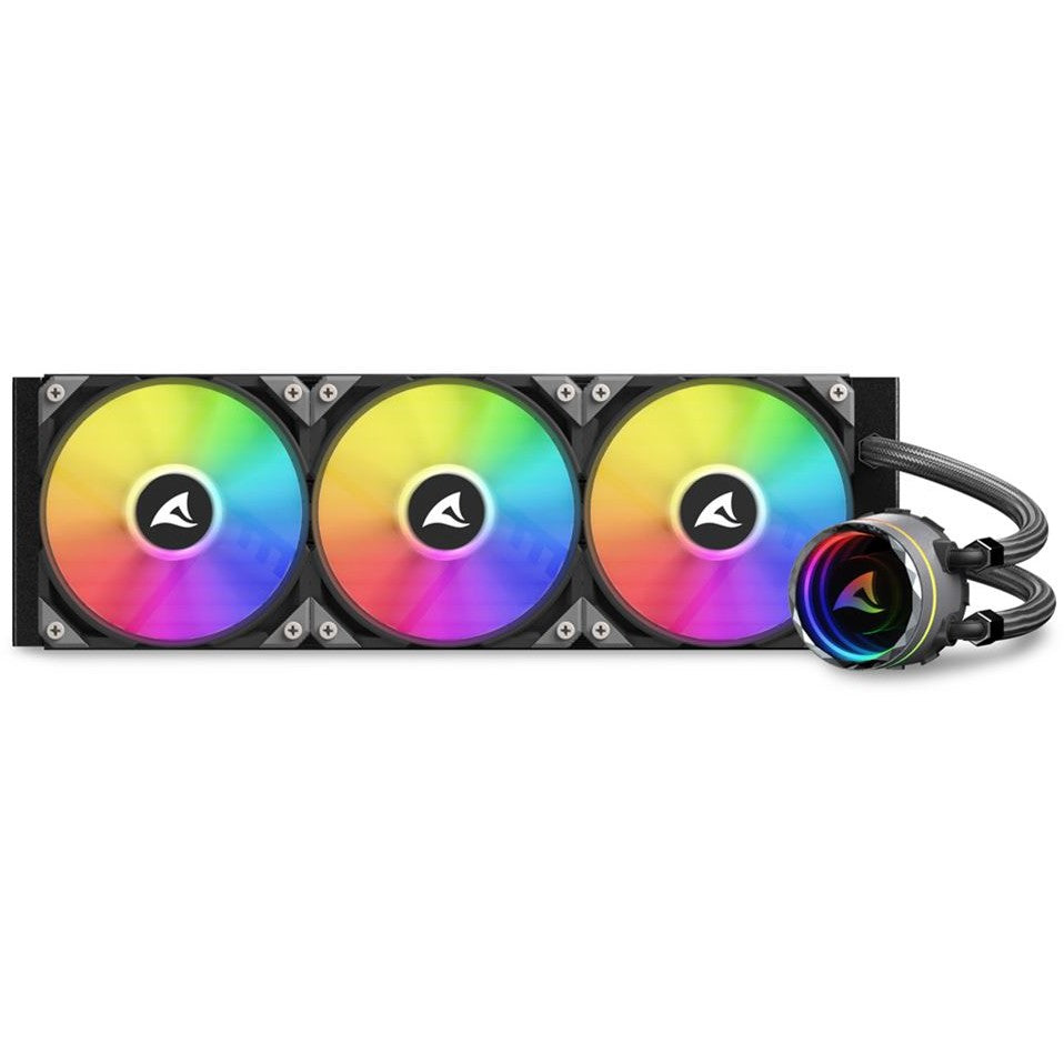 K Sharkoon Wasserkühlung S90 RGB 3 Lüfter 360mm schwarz
