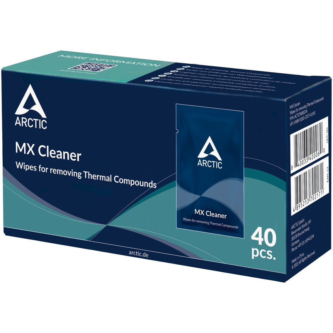 K Cooler Zubehör ARCTIC MX Cleaner Wipes for Thermal Paste removal