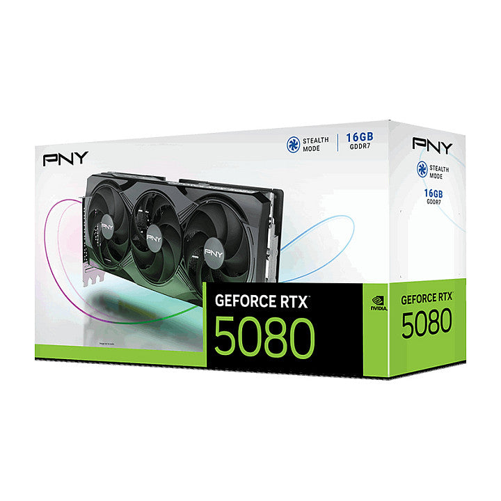 RTX 5080 OC 16GB PNY Triple Fan GDDR7 3 Fan