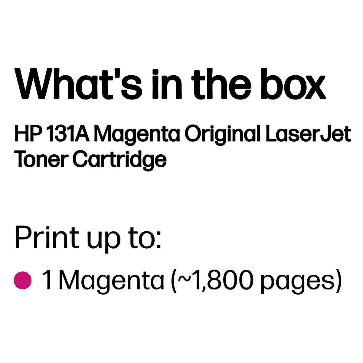 HP 131A original Toner cartridge CF213A magenta standard capacity 1.800 pages