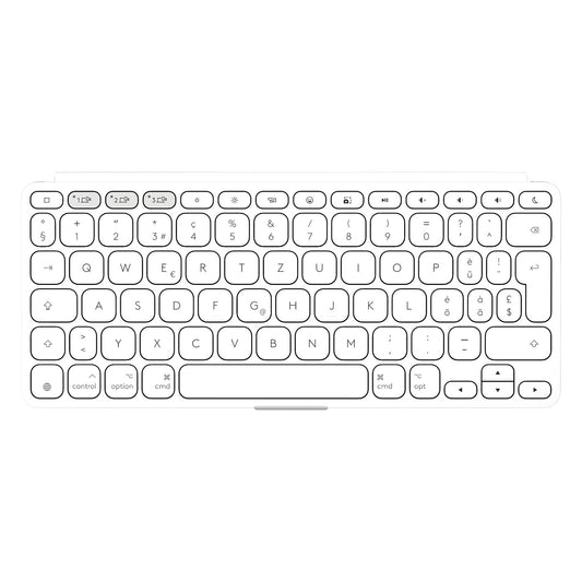 Logitech Keys-To-Go 2 Pale Grey - mobile kabellose Tastatur fr Tablets & Notebooks