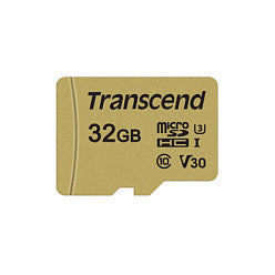 CARD microSD Card 32GB Transcend SDHC USD500S w/Adapter