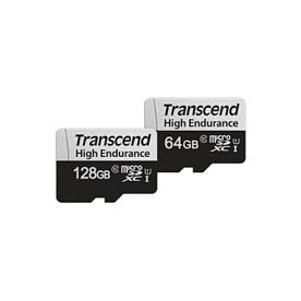 CARD microSD Card 64GB Transcend SDXC USD350V w/Adapter