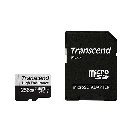 CARD microSD Card 256GB Transcend SDXC USD350V w/adapter