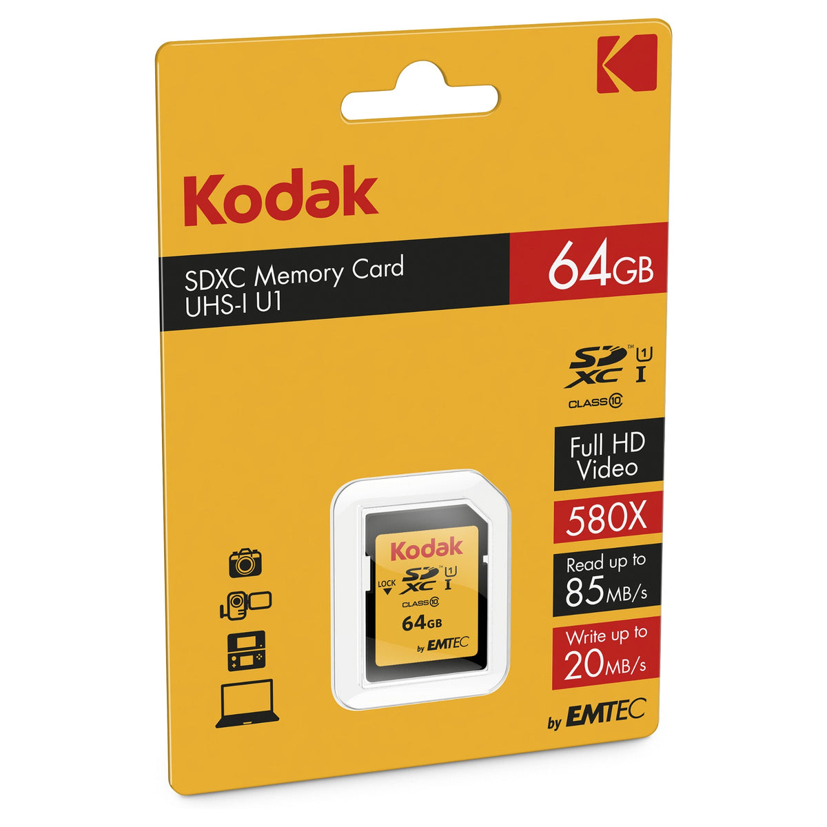 CARD Kodak 64GB UHS-I U1 V10 Premium
