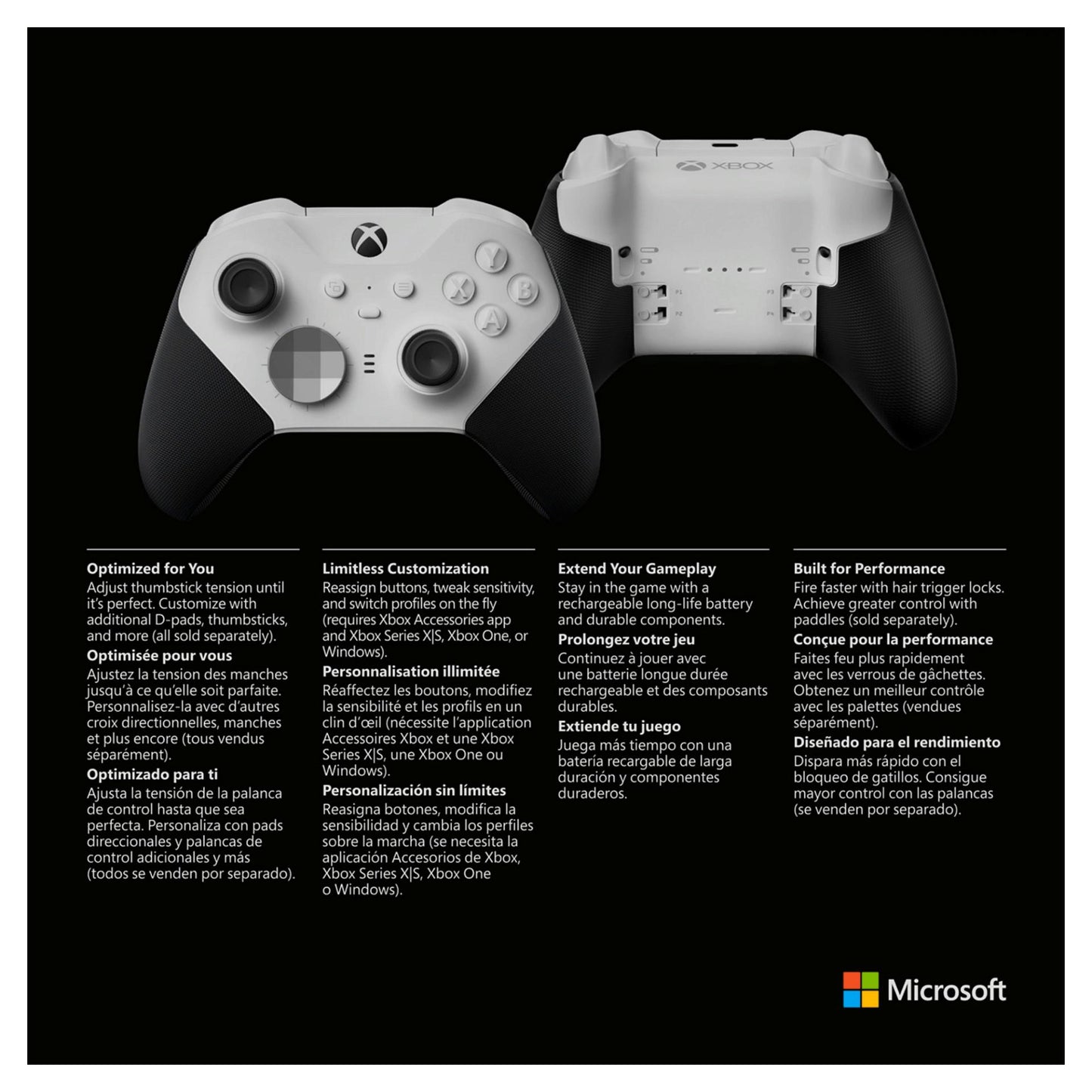 MICROSOFT XBOX Elite Controller Series 2 Core Edition White