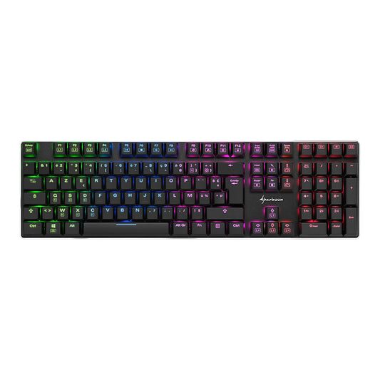 Sharkoon PureWriter RGB (schwarz. FR-Layout. Kailh Choc Low Profile Blue)