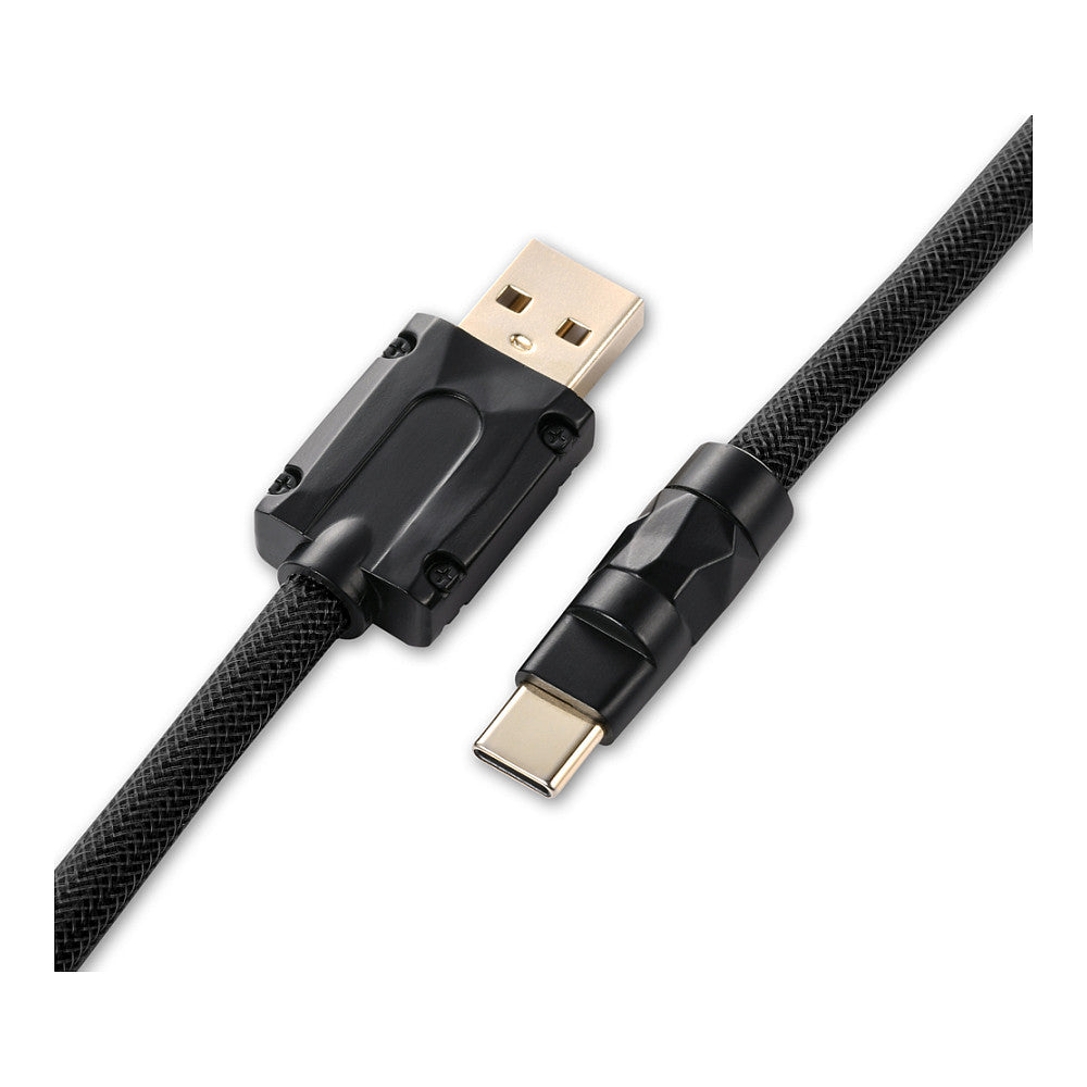 Sharkoon SGK50 Aviator Kabel Titan/Black (schwarz. 1.85 Meter. Spiralkabel fr SKILLER SGK50 S4)