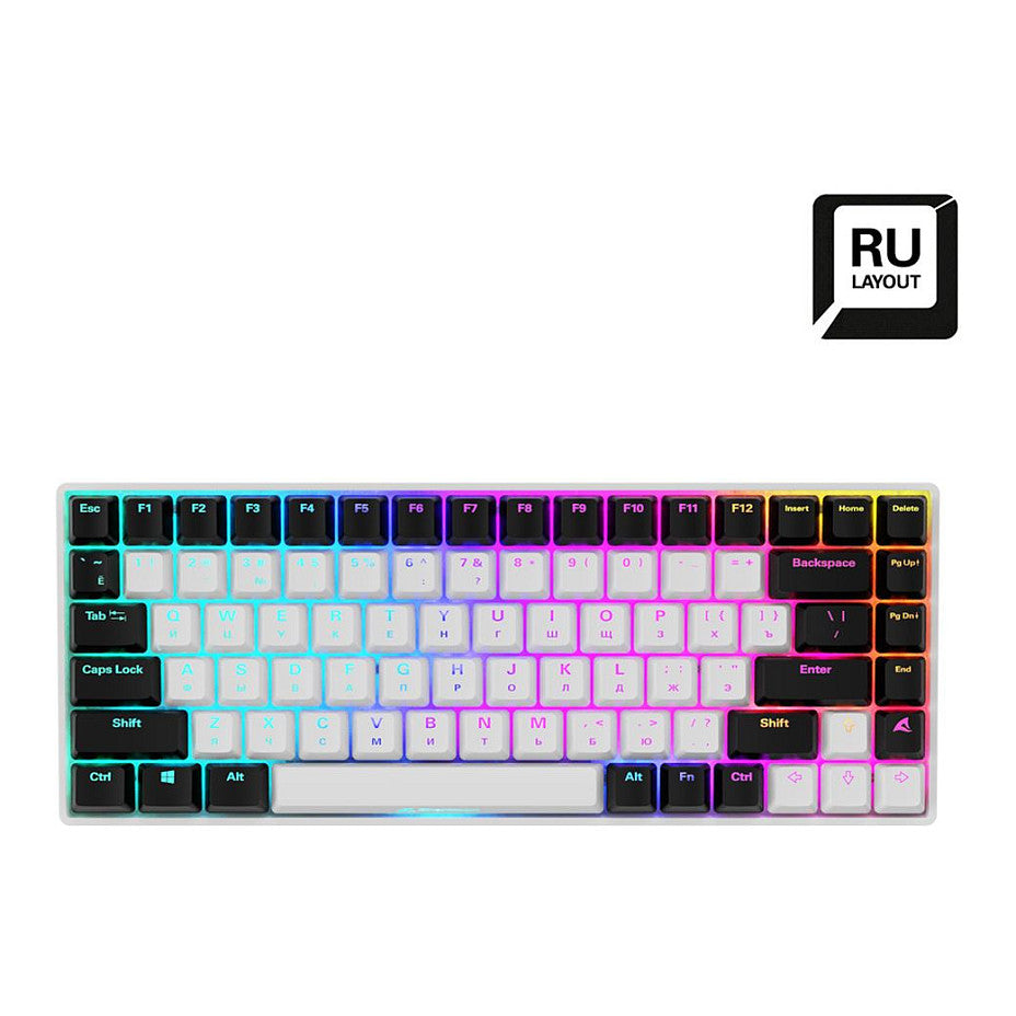 Sharkoon SKILLER SGK50 S3 (wei. RU-Layout. Gateron Yellow)