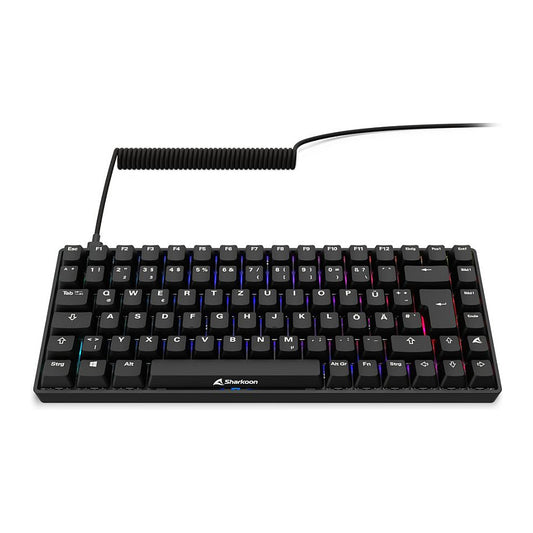 Sharkoon SKILLER SGK50 S3 PBT (schwarz. DE-Layout. Gateron G Pro 3.0 Yellow)