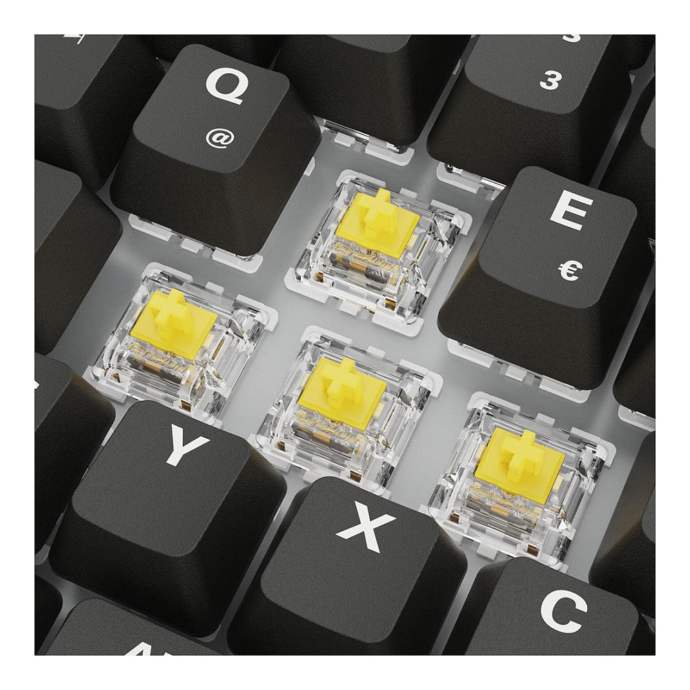 Sharkoon SKILLER SGK50 S3 PBT (schwarz. DE-Layout. Gateron G Pro 3.0 Yellow)
