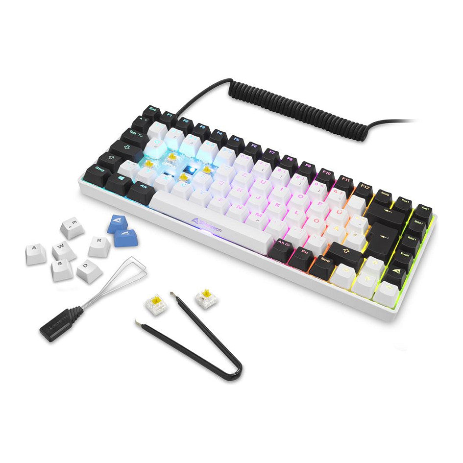 Sharkoon SKILLER SGK50 S3 (wei. PT-Layout. Gateron Yellow)