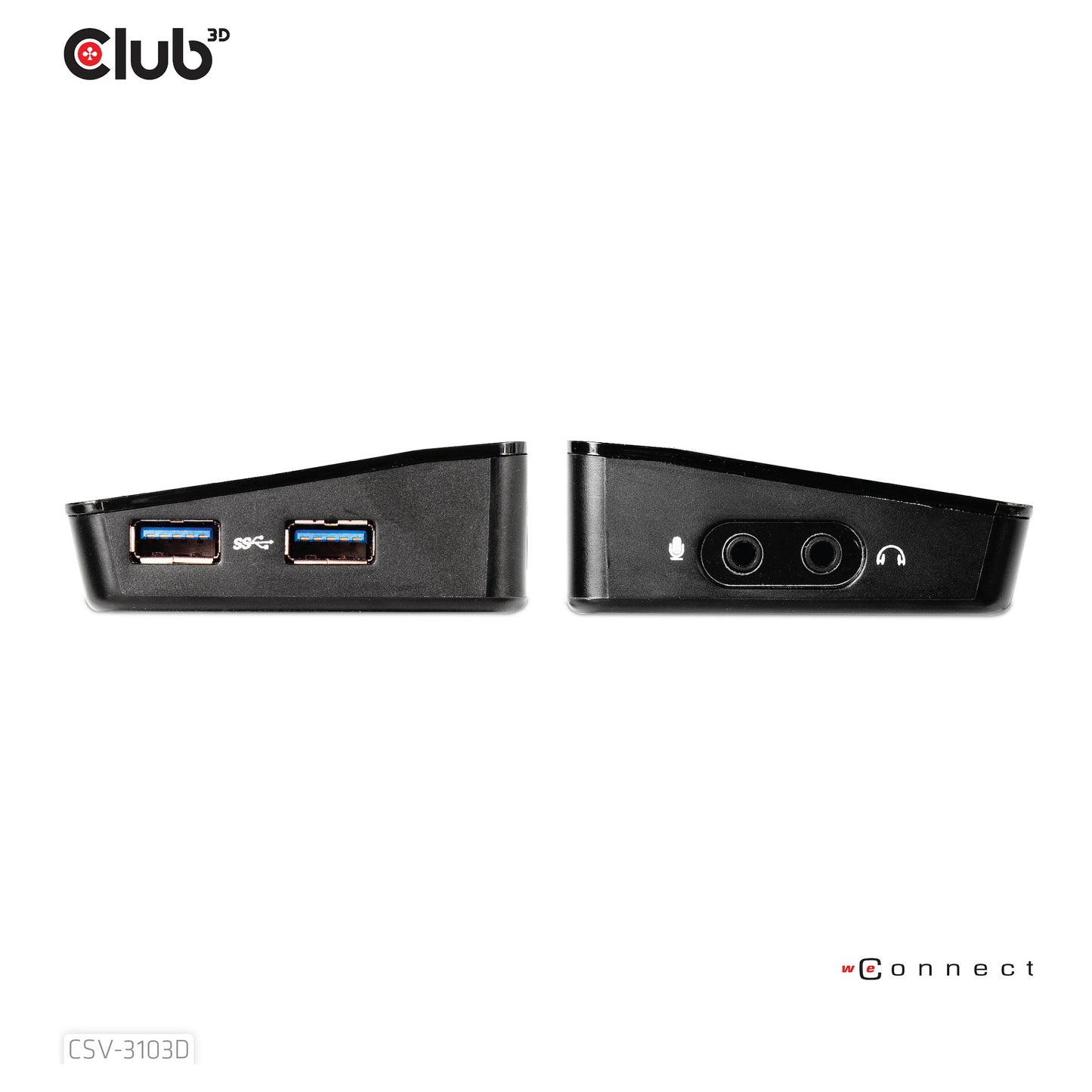 Club3D 4K Dockingstation USB3 ->3xUSB3/HDMI/DP/DVI/ black