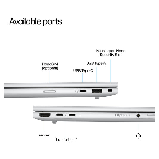 HP EliteBook 8 G1a AMD Ryzen AI 5 340 35.56cm 14Zoll 2.5K 32GB 512GB/SSD W11P SmartBuy 3J Gar (DE)