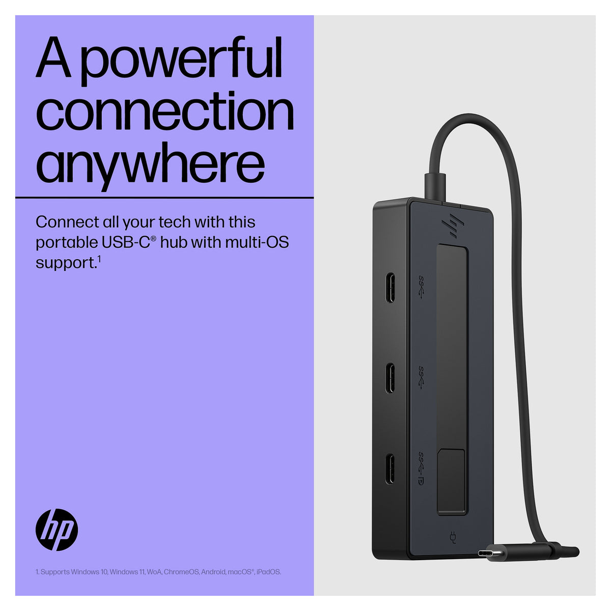 D HP 4K USB-C Multiport Hub (P)