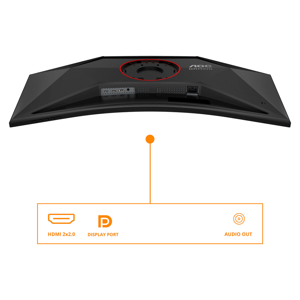 86cm/34" (3440x1440) AOC CU34G4 21:9 FastVA 0,5ms 180Hz HDMI DisplayPort Curved Freesync Premium HDR10 Black