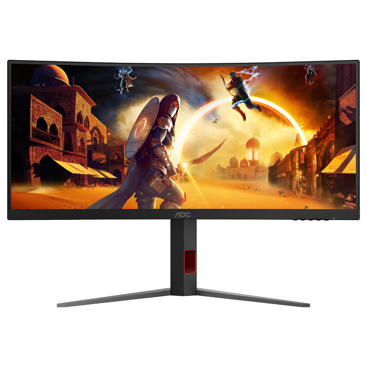 86cm/34" (3440x1440) AOC CU34G4 21:9 FastVA 0,5ms 180Hz HDMI DisplayPort Curved Freesync Premium HDR10 Black