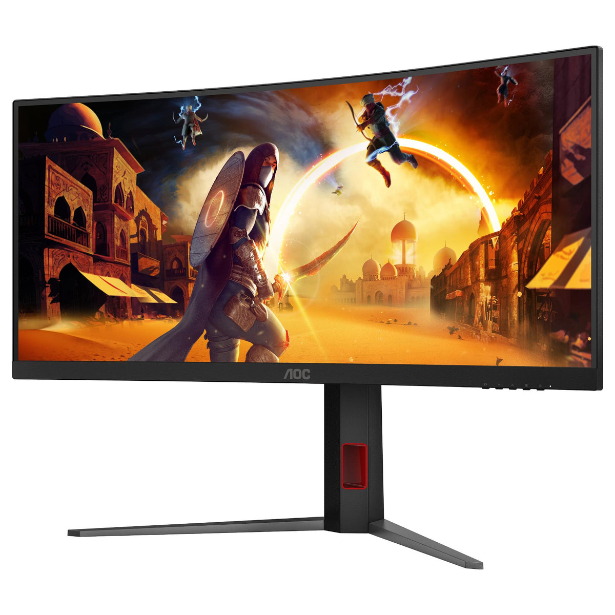 86cm/34" (3440x1440) AOC CU34G4 21:9 FastVA 0,5ms 180Hz HDMI DisplayPort Curved Freesync Premium HDR10 Black
