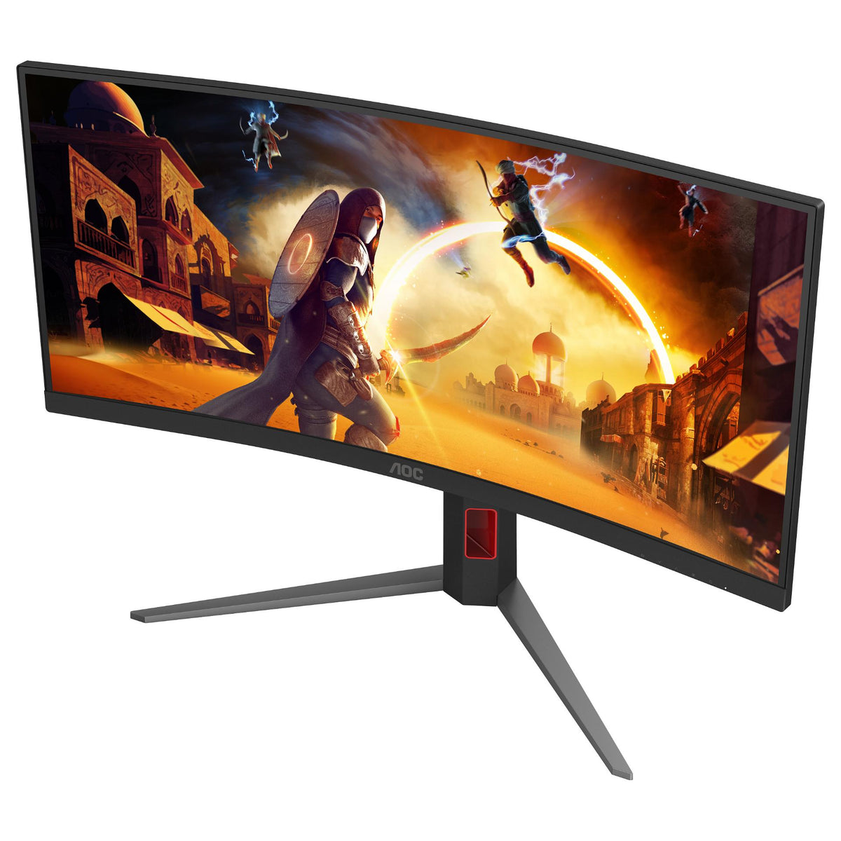 86cm/34" (3440x1440) AOC CU34G4 21:9 FastVA 0,5ms 180Hz HDMI DisplayPort Curved Freesync Premium HDR10 Black