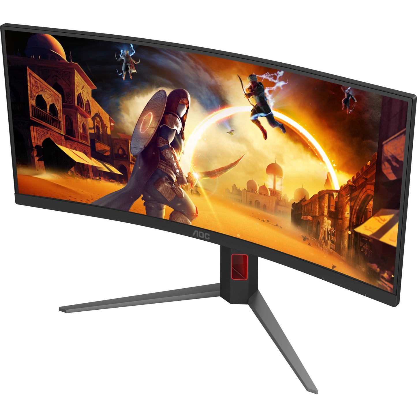 86cm/34" (3440x1440) AOC CU34G4 21:9 FastVA 0,5ms 180Hz HDMI DisplayPort Curved Freesync Premium HDR10 Black