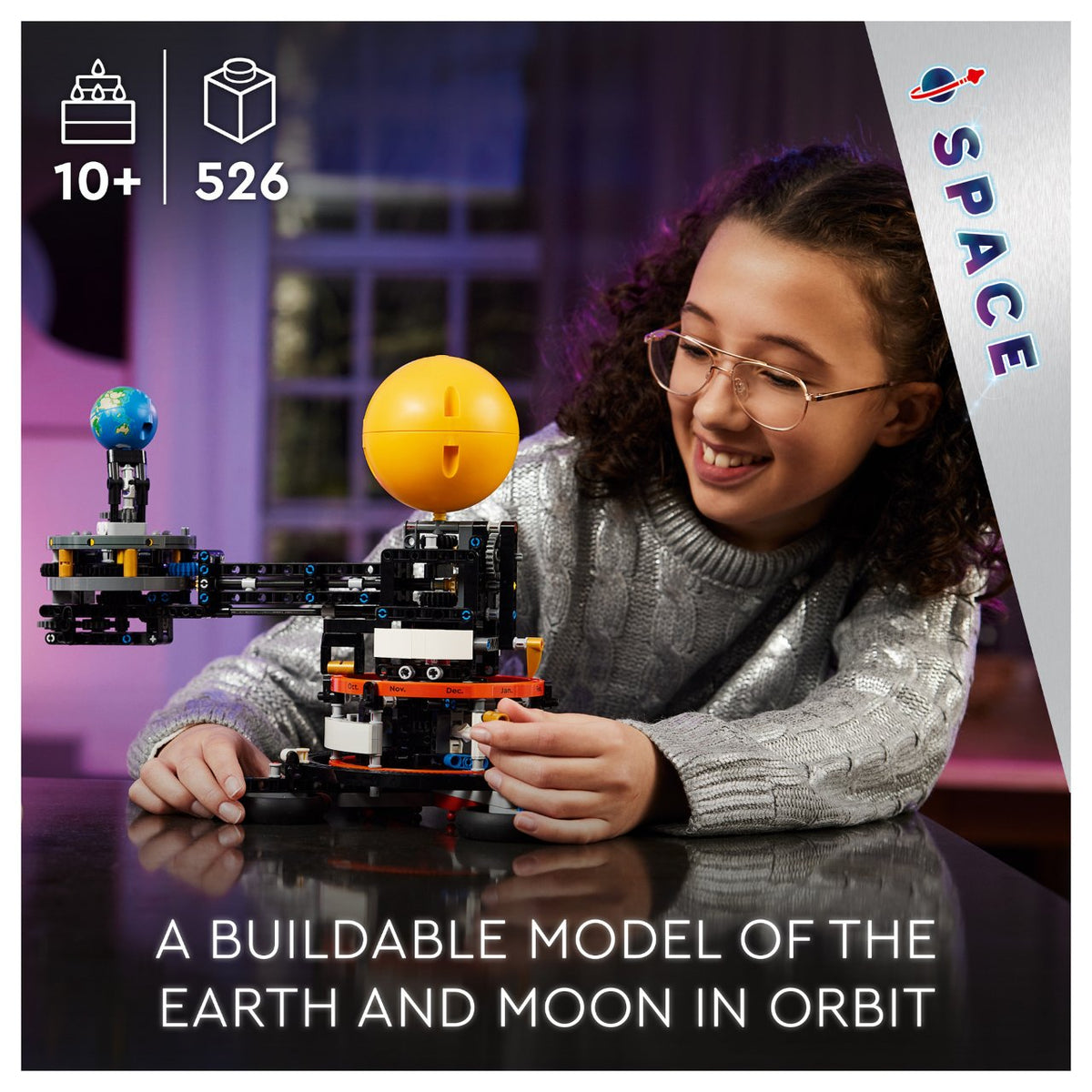 LEGO 42179 Technic Sonne Erde Mond Modell