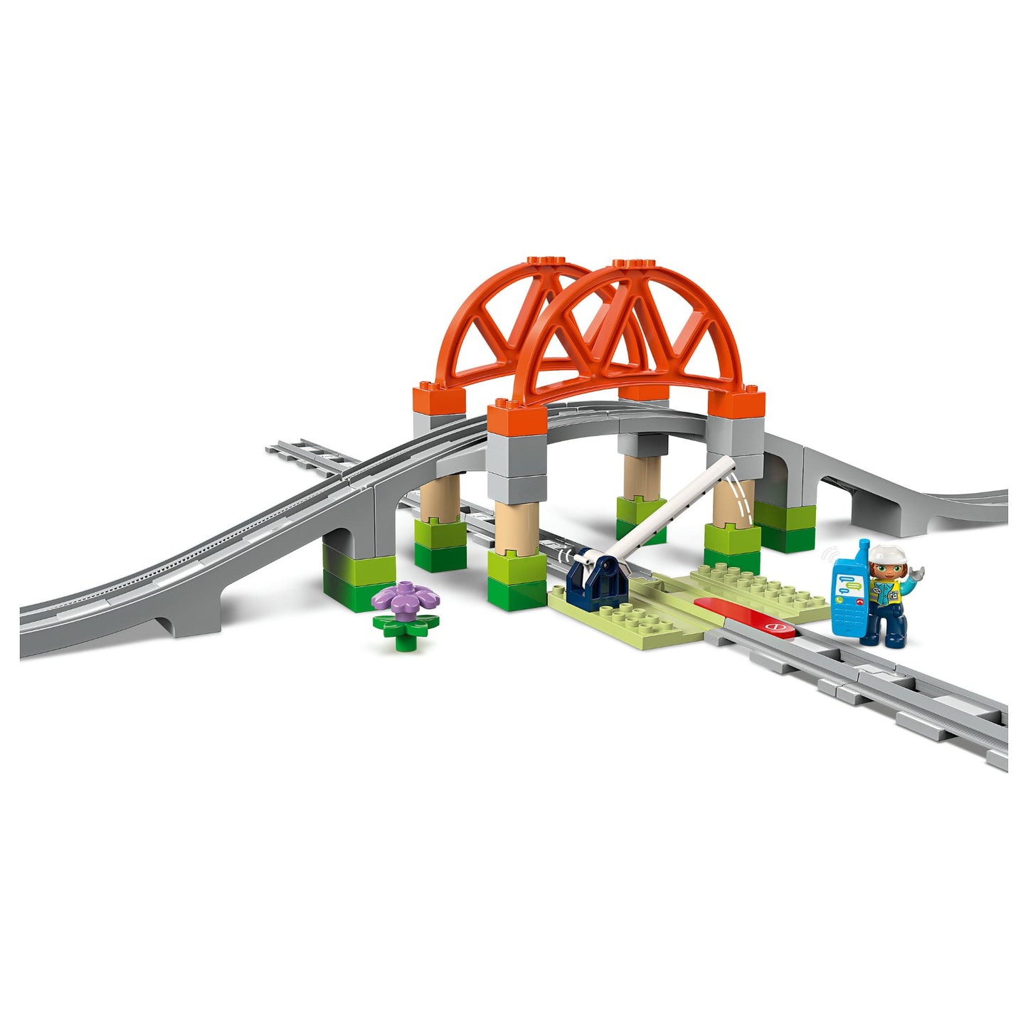 LEGO 10426 DUPLO Town Eisenbahnbrcke und Schienen - Erweiterungsset