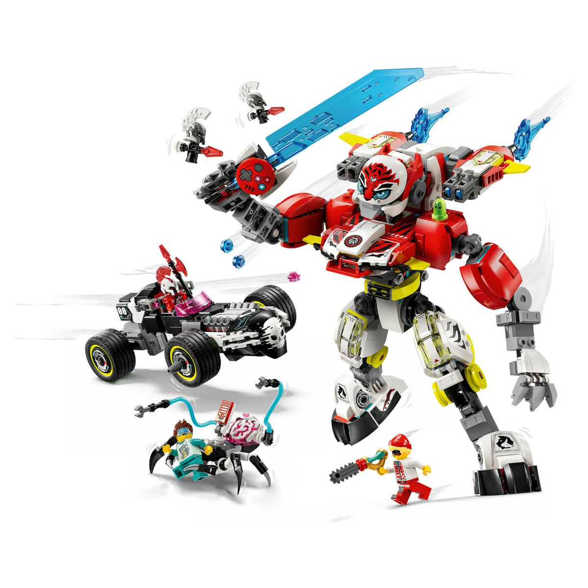 LEGO 71497 DREAMZzz Coopers Tiger-Mech und Zero's Hot Rod Auto