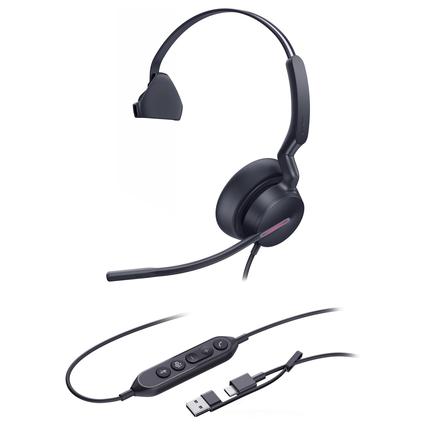 Yealink Headset UH46 Mono Teams USB-C/A