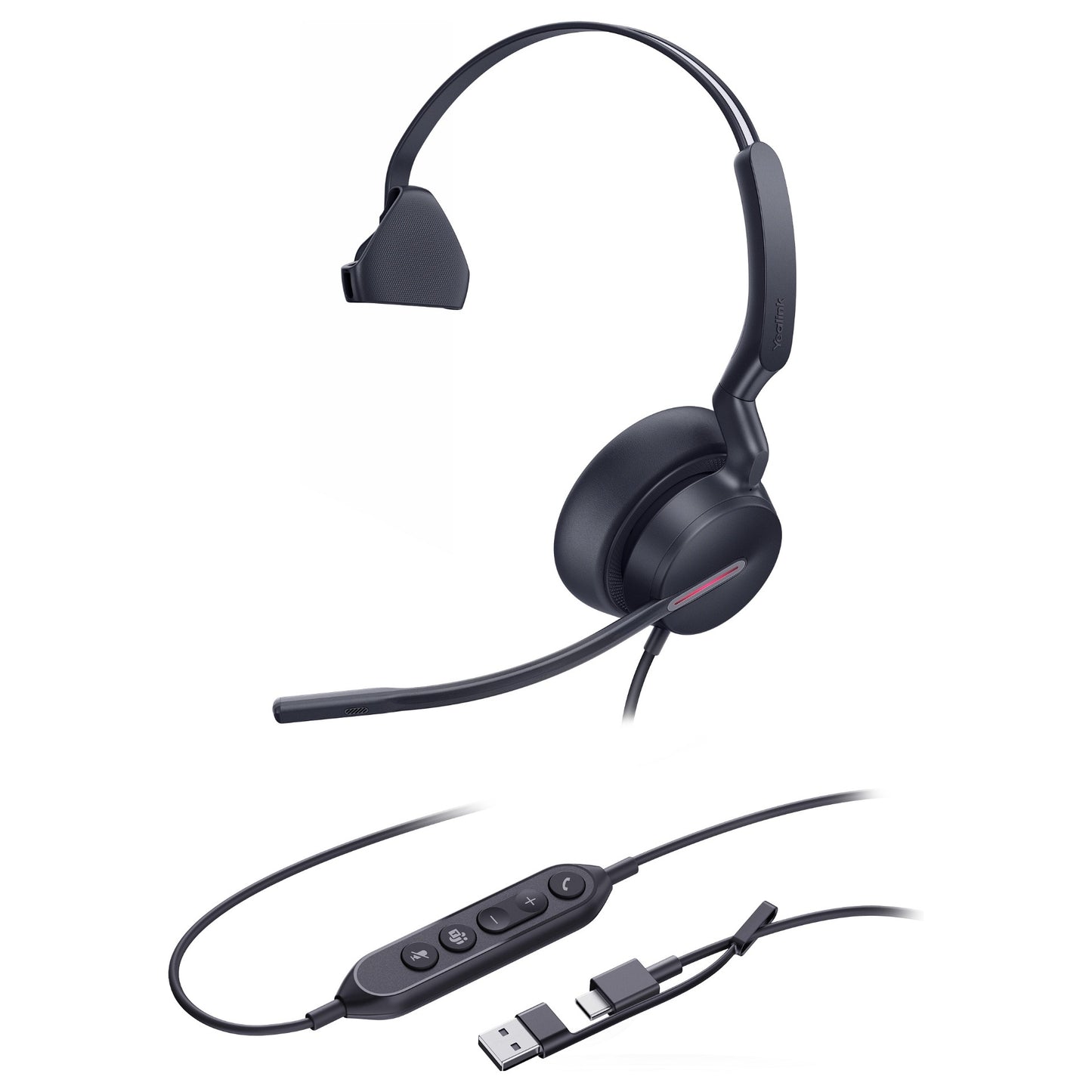 Yealink Headset UH46 Mono Teams USB-C/A