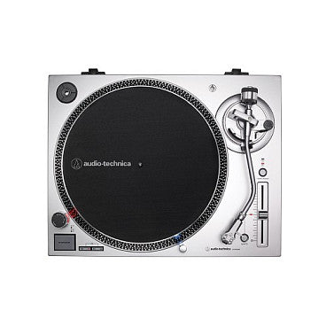 Audio-Technica AT-LP120X Direktangetriebener Plattenspieler. silber