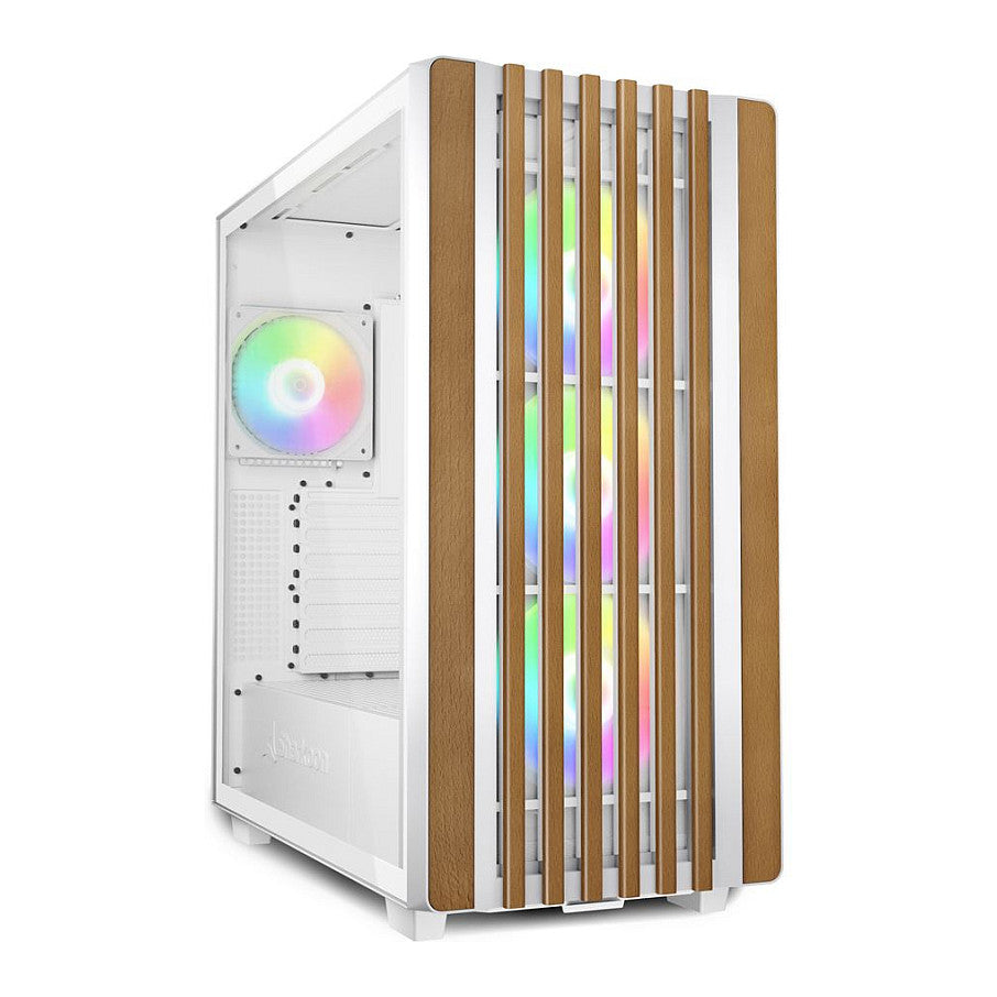 Sharkoon Rebel C70G RGB ATX 1xGlas White