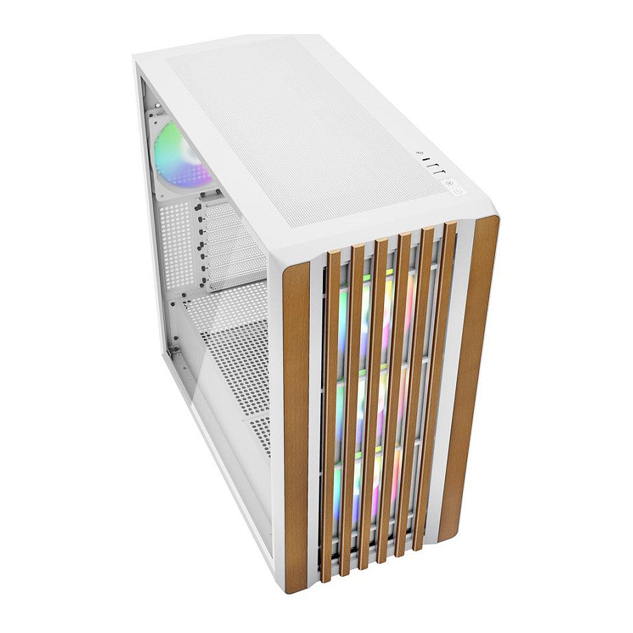 Sharkoon Rebel C70G RGB ATX 1xGlas White