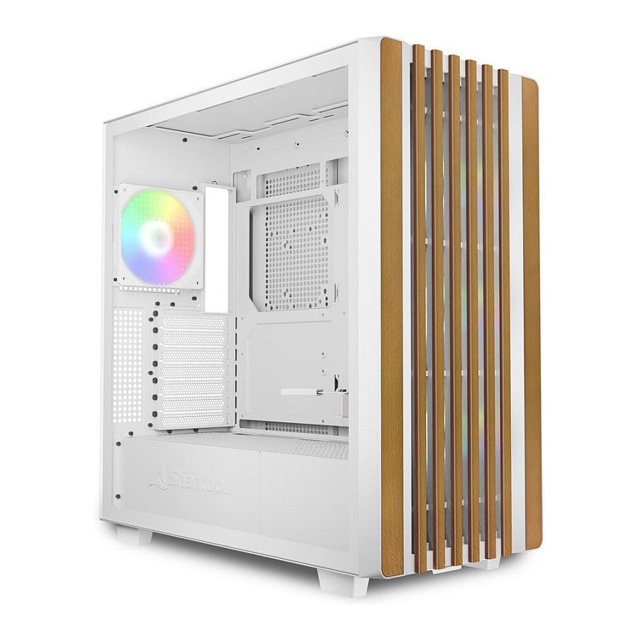 Sharkoon Rebel C70G RGB ATX 1xGlas White