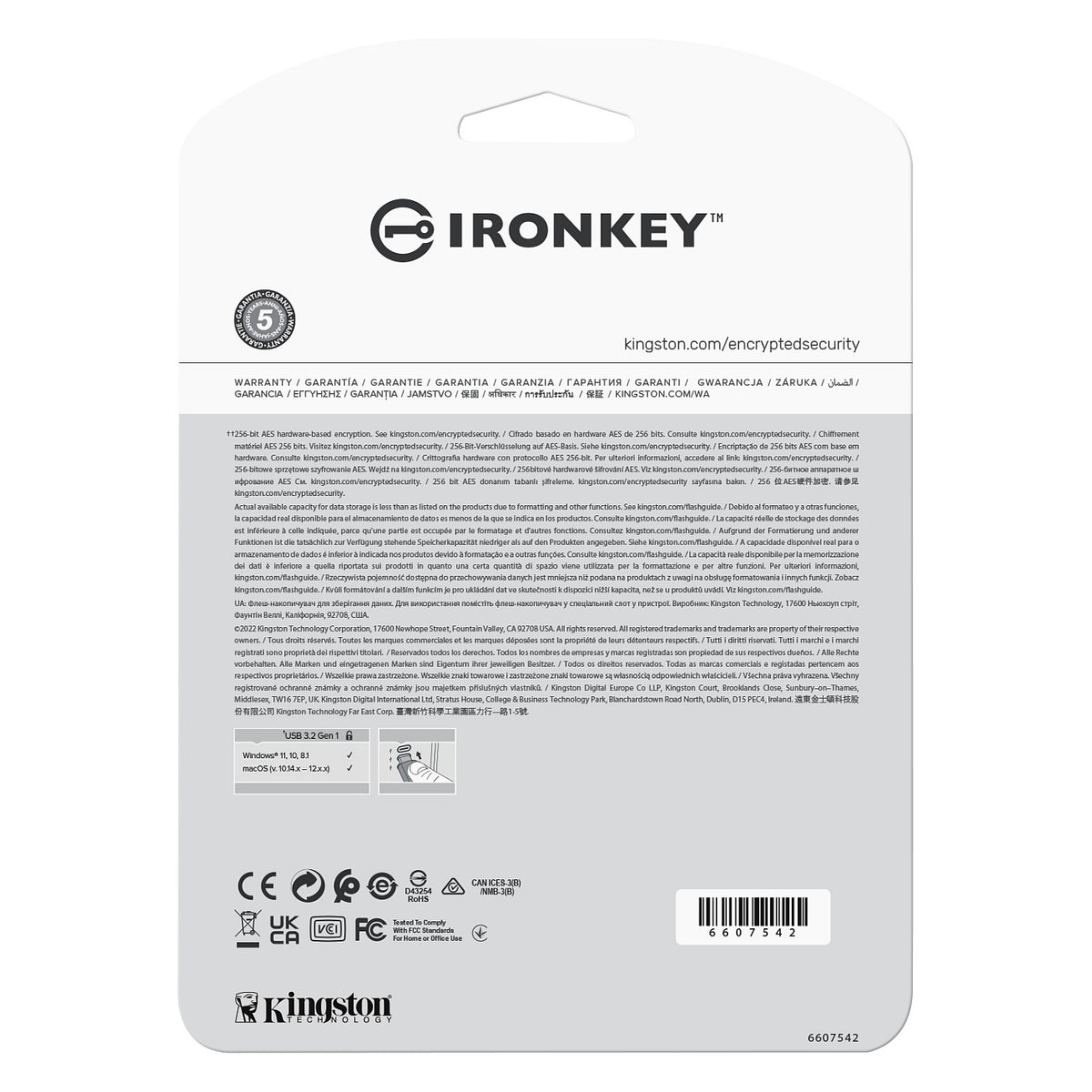 STICK 16GB Kingston IronKey Vault Privacy 50 retail