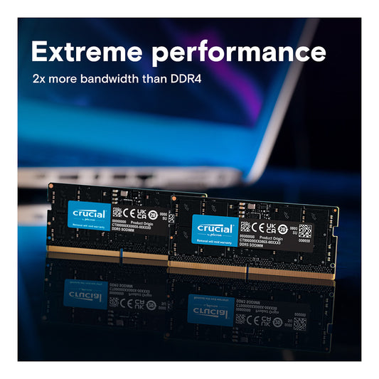 Crucial DDR5-5600 64GB SODIMM CL46 (16Gbit)
