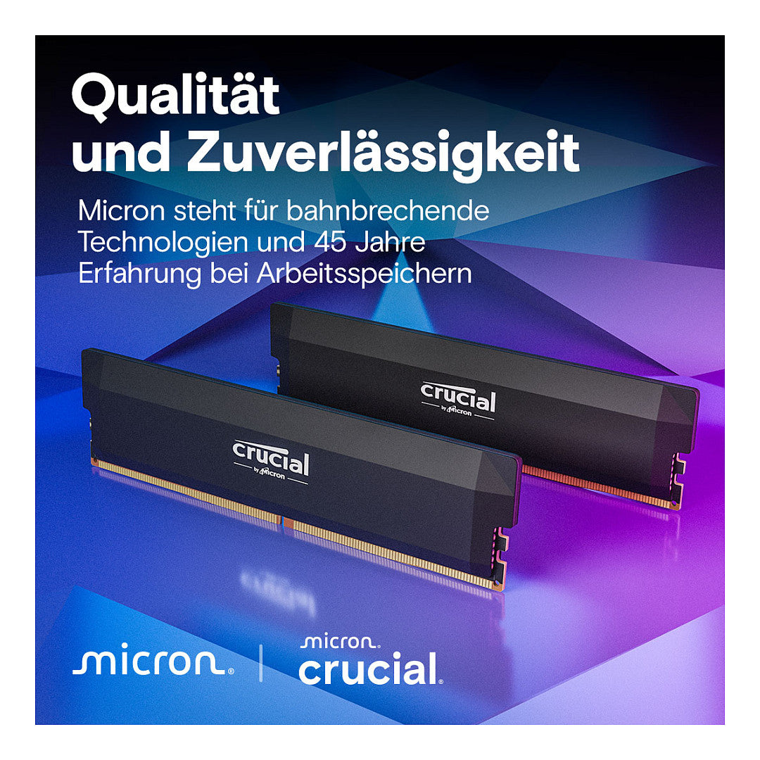 Crucial Pro 6000 Kit 64GB 2x32GB UDIMM CL40 B Overclocking