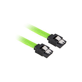 Sharkoon Kabel SATA III sleeve 0.30m grün