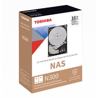 3,5" Toshiba 8.9cm 10TB SATA3 NAS N300 7200RPM intern bulk