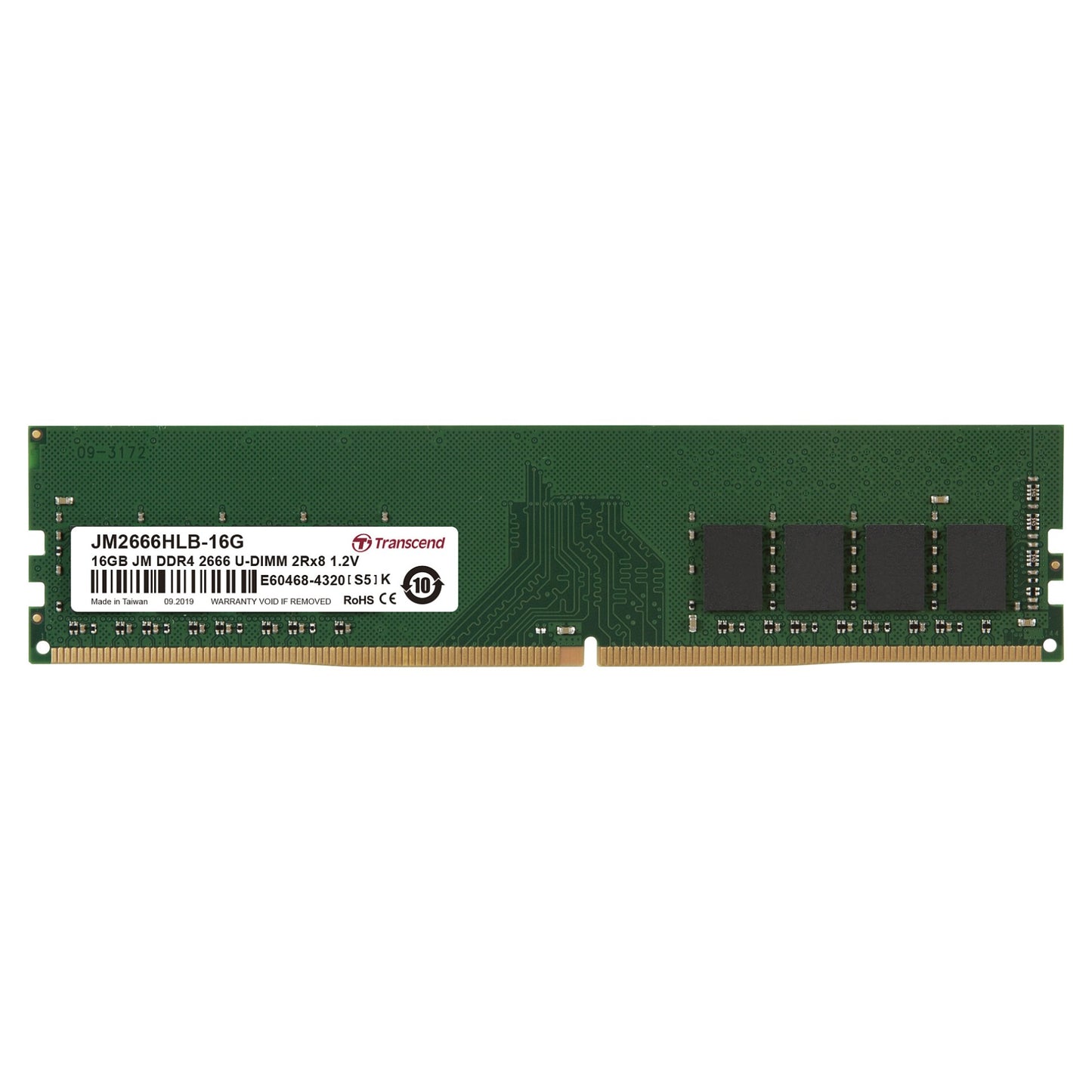 16GB PC 2666 CL19 Transcend JetRam. JM2666HLB-16G