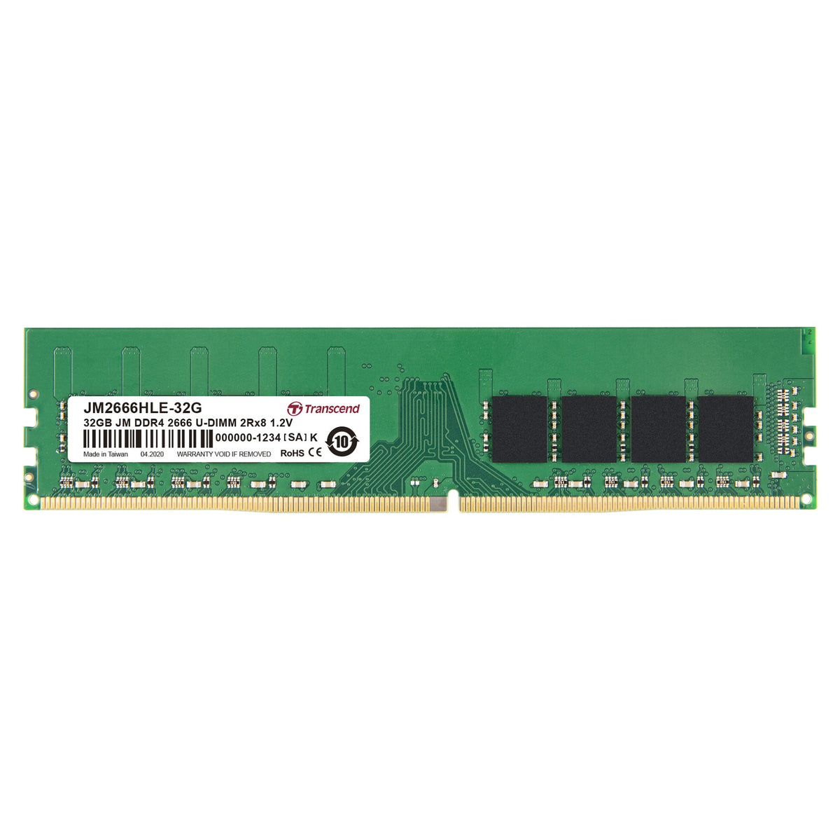 32GB PC 2666 CL19 Transcend JetRam. JM2666HLE-32G