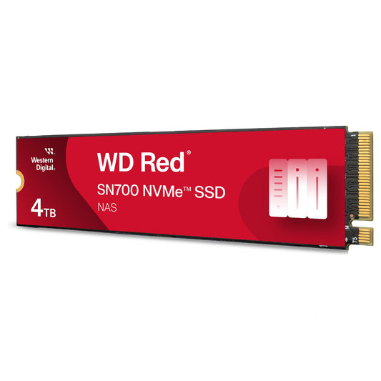 M.2 WD Red SN700 NVMe 4TB M.2 2280 PCIe Gen3 8Gb/s internal drive for NAS devices