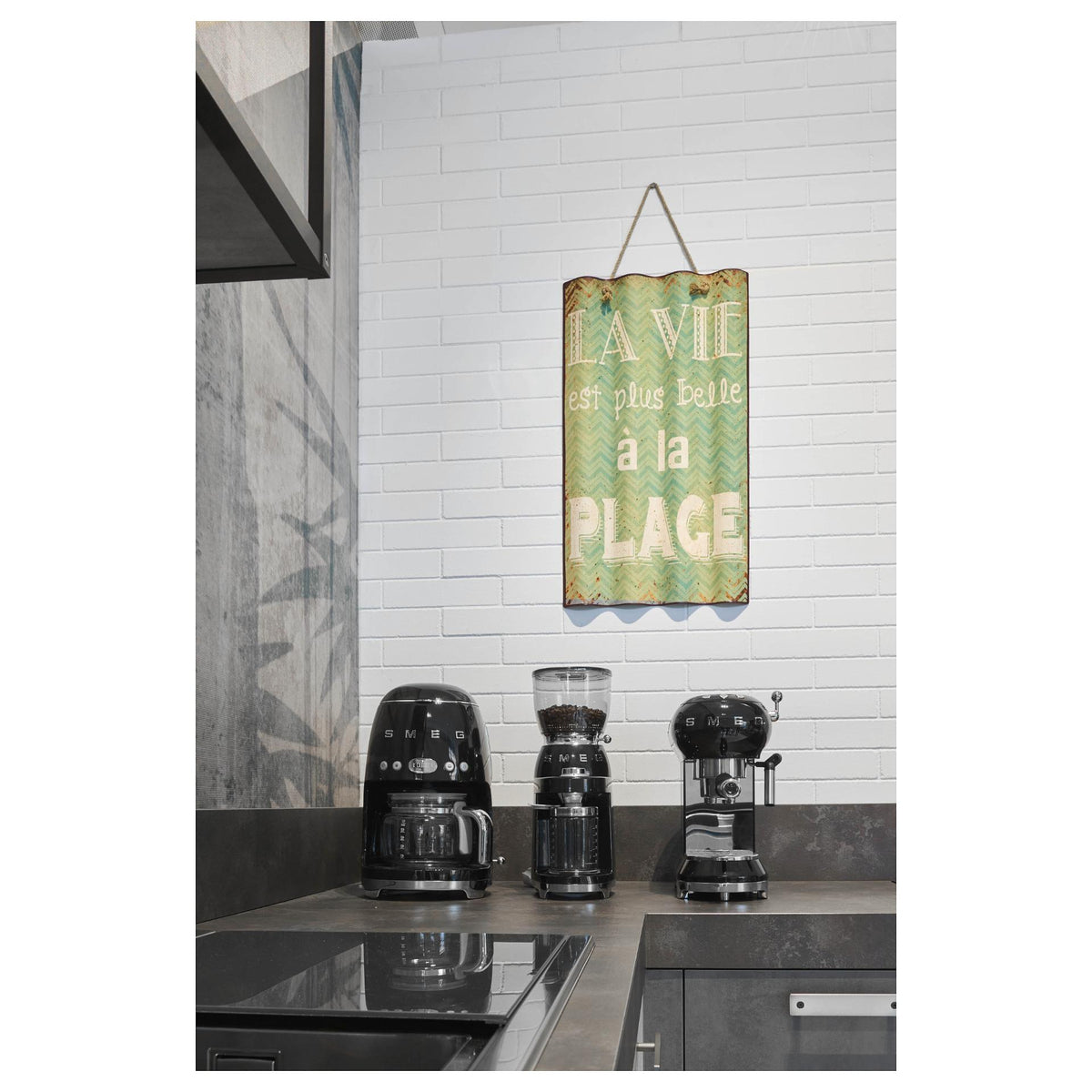 SMEG Filter-Kaffeemaschine 50s Style DCF02BLEU, schwarz