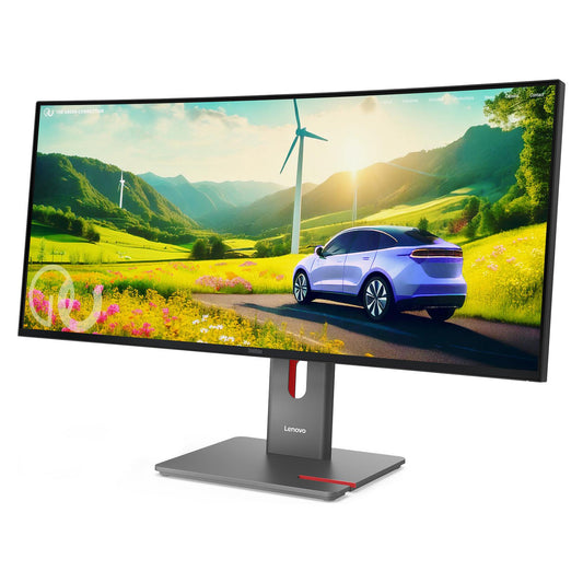 86,4cm/34" (3440x1440) Lenovo ThinkVision P34WD-40 21:9 WQHD IPS 4ms 120Hz HDMI DisplayPort USB-C USB-B USB-A RJ45 VESA Speaker Curved